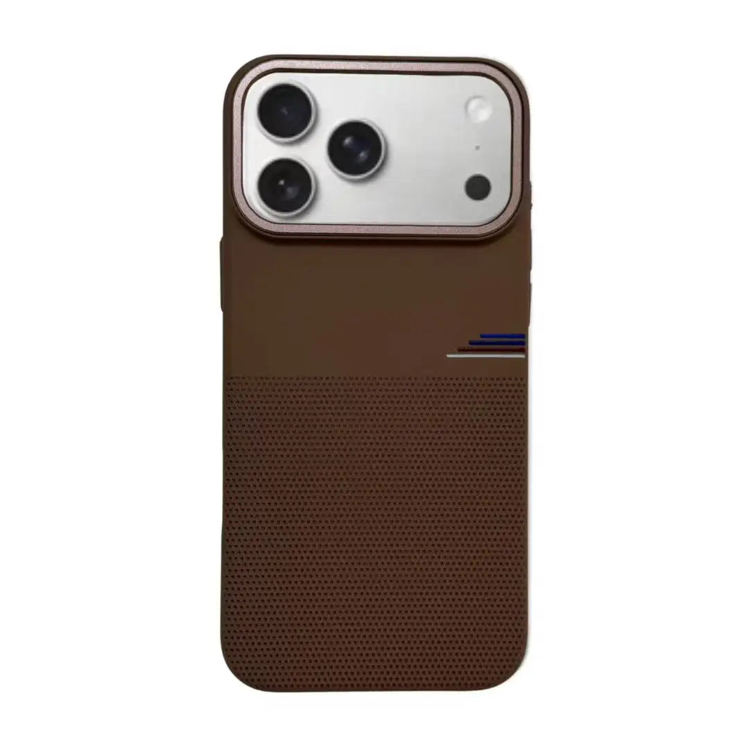 New arrival Magnetic Circle Dot Sandstone Phone Case For iPhone 17 Pro Max Air Wireless Charging Shockproof Protecti Cover