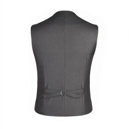 Men Suit Vest British Style Solid Single-breasted Sleeveless Male Waistcoat Slim Breathable Business Casual Man Vest