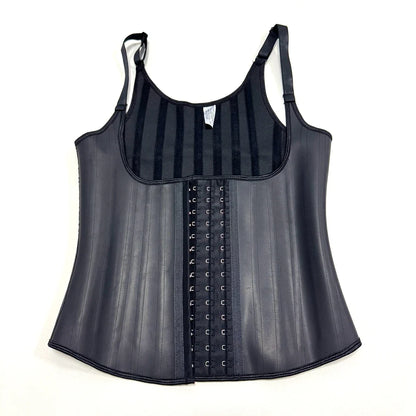 Latex Waist Trainer Corset Women 25-Steel Bones Body Shaper Fajas Slimming Girdle Adjustable Hooks and Straps Tummy Control Vest