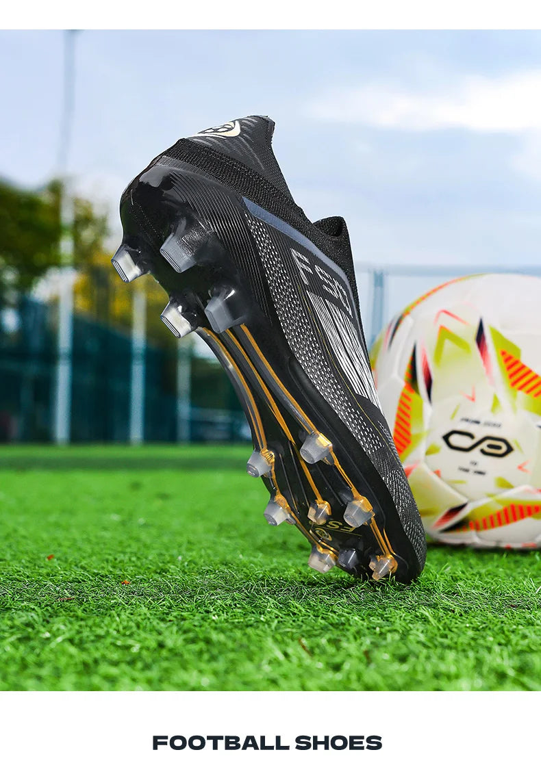 Men Soccer Shoes Training TF Match Futsal Ultralight Breathable Long Spikes Football Boots Indoor Sneakers Cleats Drop Shipping