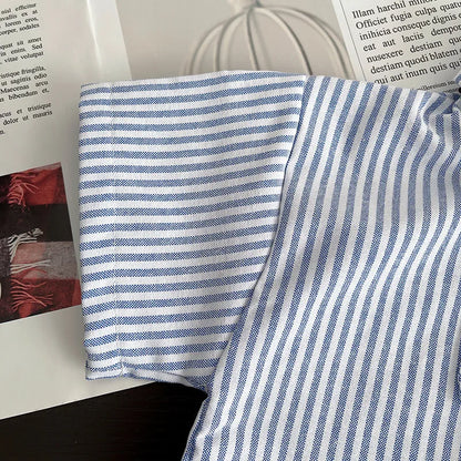 New Toddler Summer Baby Boys/Girls Clothes Suits Children Pinstripe Shirt with Tie Shorts 2Pcs/Set Infant Kids Fashion Outfits