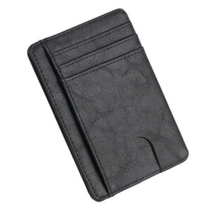 Blocking Wallet Business Card Cover for Case Super Thin Men Leather Credit Card Holder Card Travel Wallet Minimalist Wallet