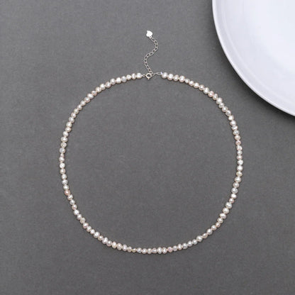 4-5mm Baroque Freshwater Pearl Necklaces 38cm 45cm 50cm 925sterling Silver Necklaces Jewelry Gift 2026 New Arrivals