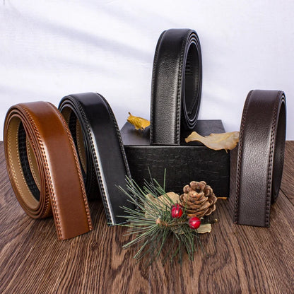 Mens Leather Belt Multiple Colors Automatic Available Belts Leisure Fashion Ratchet Belts for Men Pants Waistband