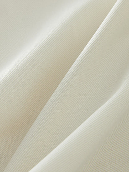 White Mermaid A-Line Skirt 2025 Summer High-Waisted Office Evening Chiffon Tailored Elegance Casual Loose Skirts 25FS12166