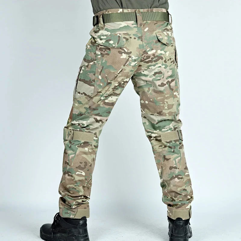 Camouflage Men Pants Tactical Cargo Pants Splash-Proof Men's Trousers Anti-Tear Multi-Pockets Outdoor Hiking Working Pant New