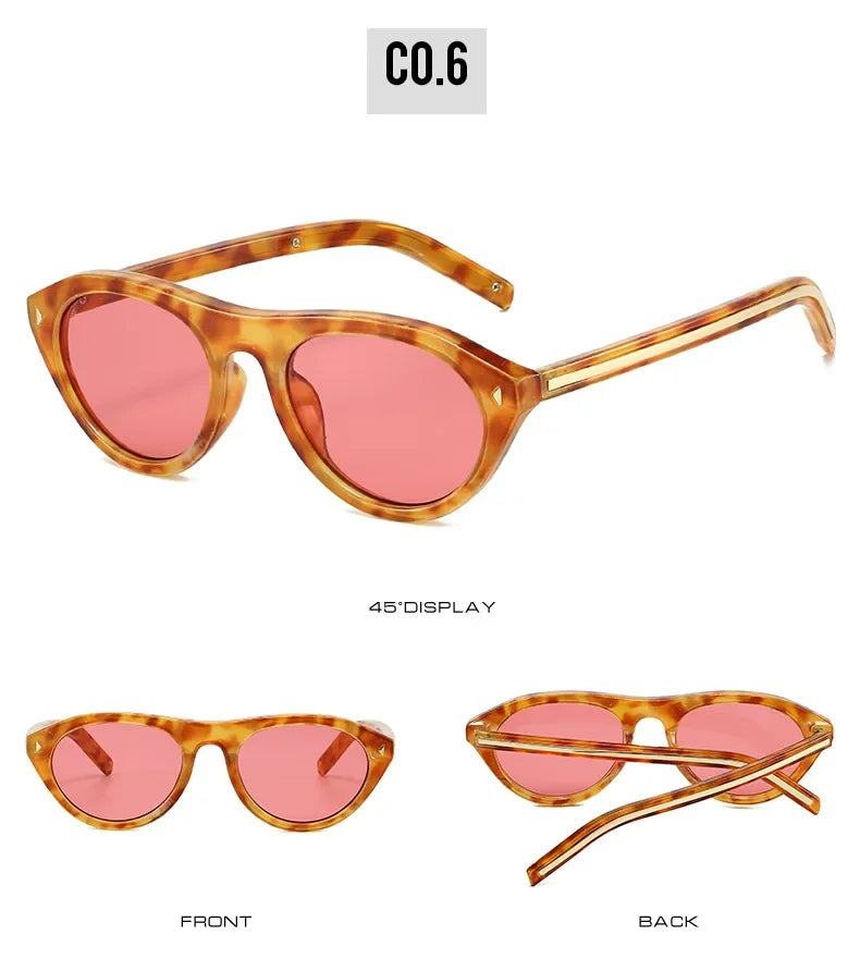 Top Selling cat eye sunglasses for women vintage small frame gradient uv400 sun glasses men retro hip hop driving shades