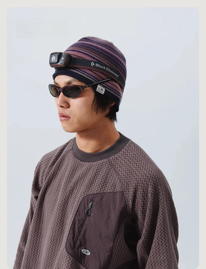 Mountain-Ready Crewneck: Engineered with Ribbed Neck, Reflective Logo, & Secure Chest Pocket for Outdoor Style Unisex