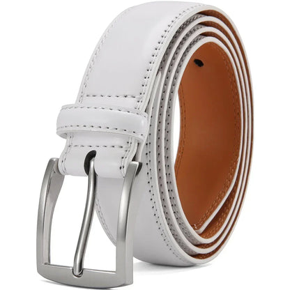 125cm Plus Size Men Belts High Quality Genuine Leather LONG Large Pin Buckle Metal Automatic Buckle Fashion Designer 2023New