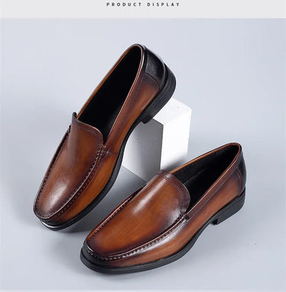 Newest 2025 Genuine Leather Men Driving Shoes Slip On Super Quality Comfortable Men Casual Cowhide Leather Moccasins Loafers