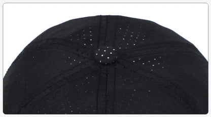 Quick Dry Baseball Cap Outdoor Sports Mesh Breathable Hat For Men Portable Hiking Fishing Sunbonnet Golf Adjustable Cap