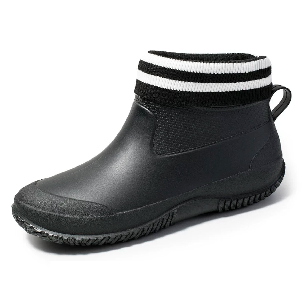 Men's Rain Boots Women's Ankle Water Shoes Non-slip Waterproof Safety Work Shoes Warm Cotton Platform outer wear Couple Lovers