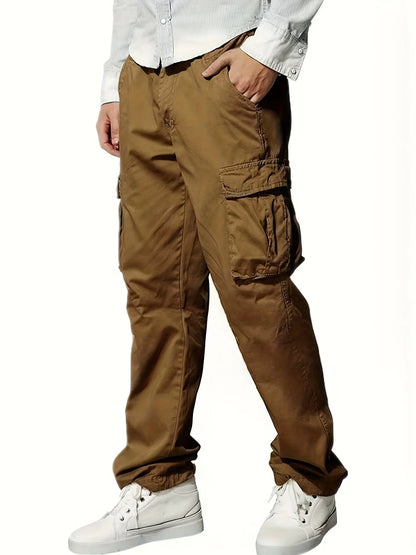 2026 Amazon Summer New Men's Work Pants European and American Independent Station Drawstring Multi Pocket Casual Pants