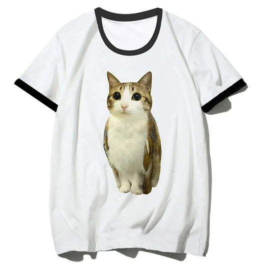 Meowl t-shirt girl 2000s Digital Retro korean clothes Classic Gothic shirt 2000s hip hop Graphic Grunge Pop Culture aesthetic