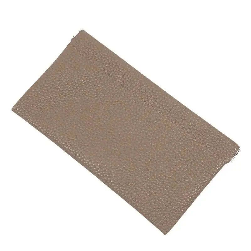 Sac de rangement en cuir PU pour portefeuille long, passeport, permis de conduire, porte-documents, câble de données, trousse à maquillage pour femmes et hommes