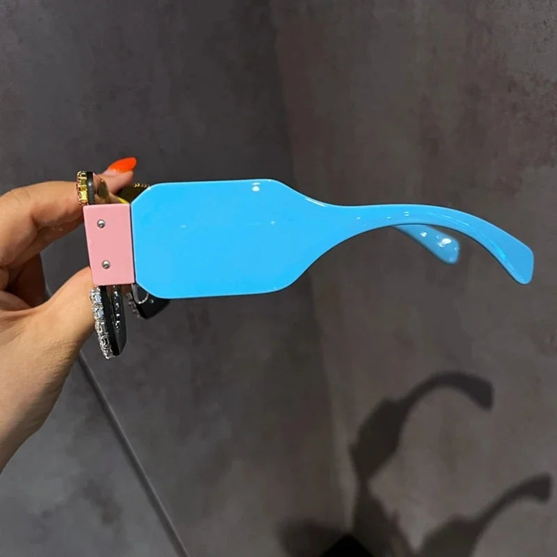 Oversized Sunglasses For Women Brand Designer Big Frame Punk Sun Glasses Female Eyewear Gafas De Sol Hombre