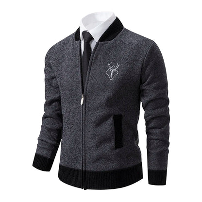 Vintage Men Knitted Sweaters Cadigan Men's Casual Fashion Button Up Cardigans Jackets Autumn Winter Jumper Coat