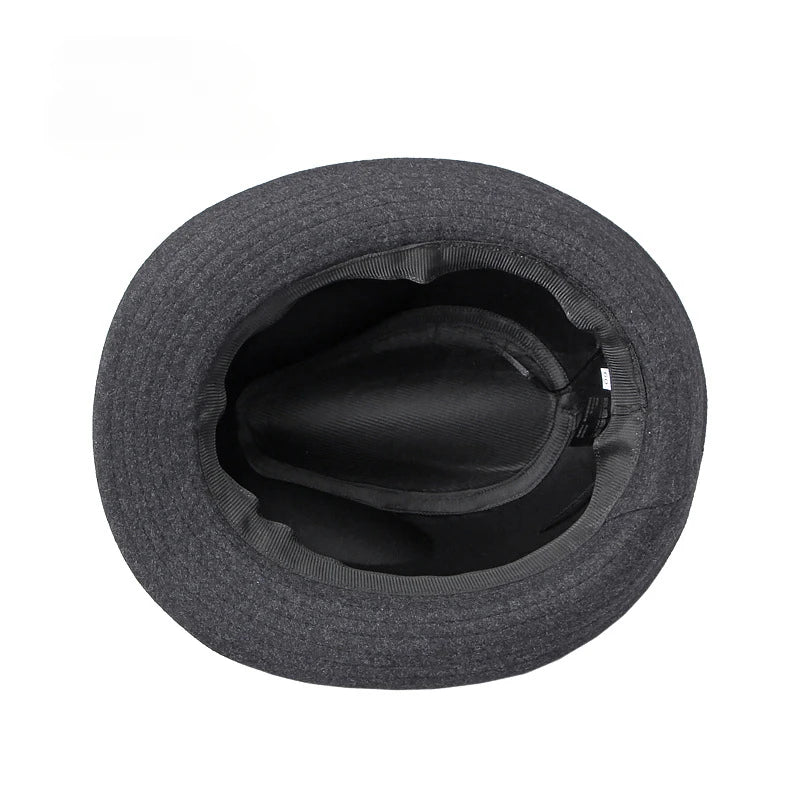Gentleman Hat Men's British Style Retro Simple Pure Color  Top Hat Men's Casual Jazz Hat