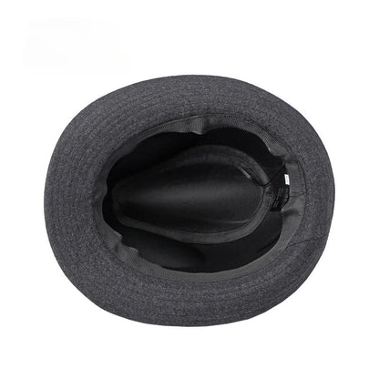 Gentleman Hat Men's British Style Retro Simple Pure Color  Top Hat Men's Casual Jazz Hat