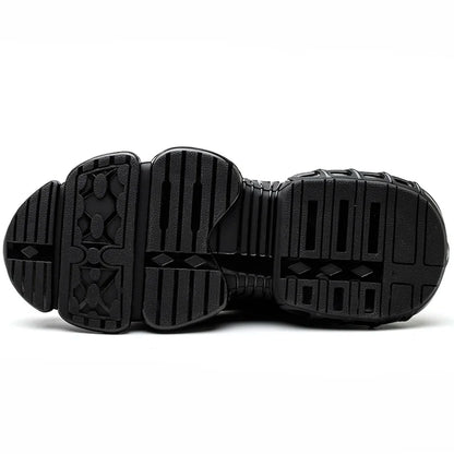 Rotating Button Safety Shoes Men Anti-smash Anti-puncture Work Shoes Fashion Men Safety Sport Shoes Security Protective BootsMen