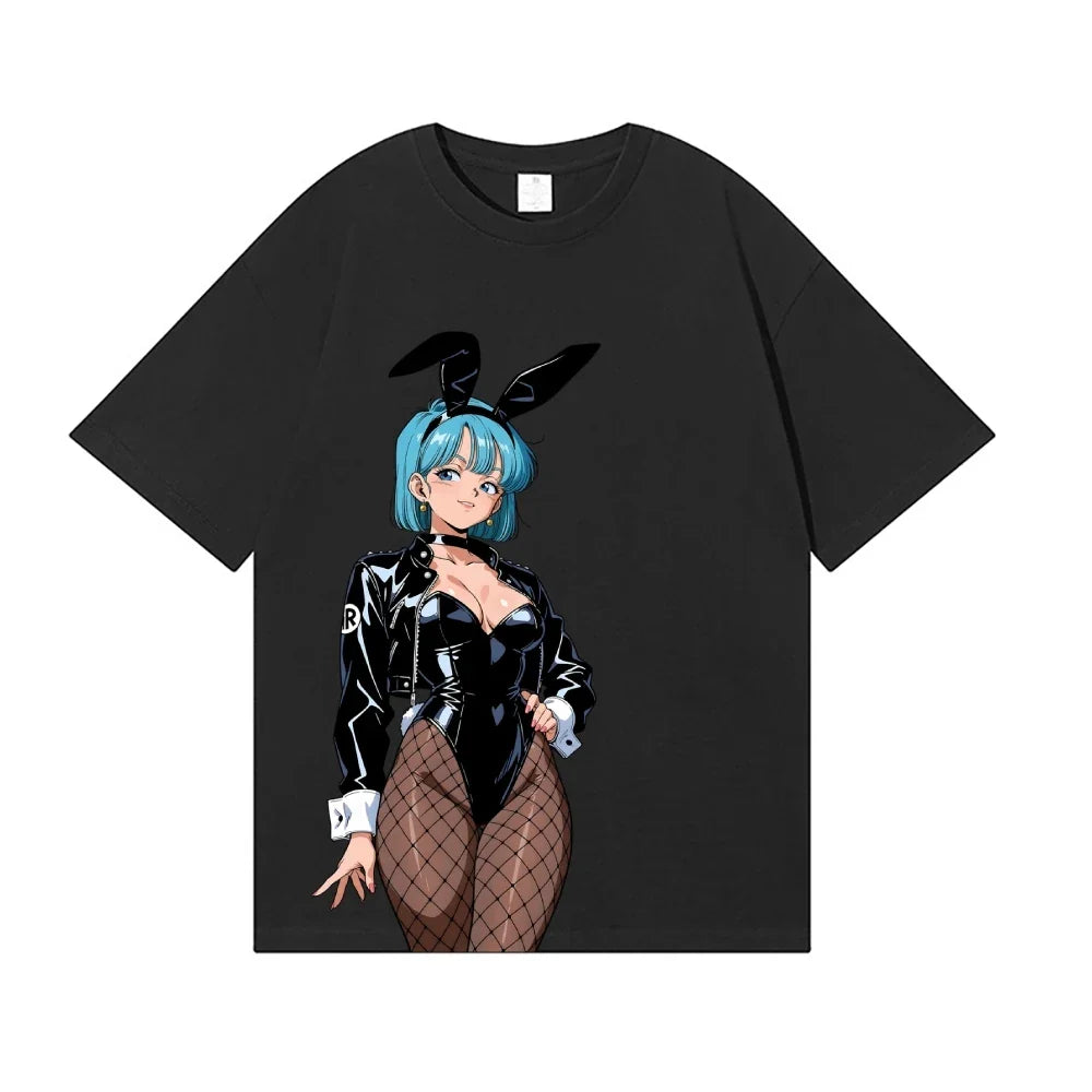 2026 New Dragon Ball Bulma Japanese Style Classic Tee High-quality Streetwear T-shirts Suitable for Both Men Women Summer Tshirt