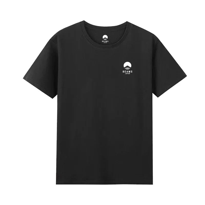 Limited Edition Japan Fuji Mountain Embroidered Loose Couple Men Women Short Sleeve T-Shirt Cotton Summer Casual O-Neck Tops