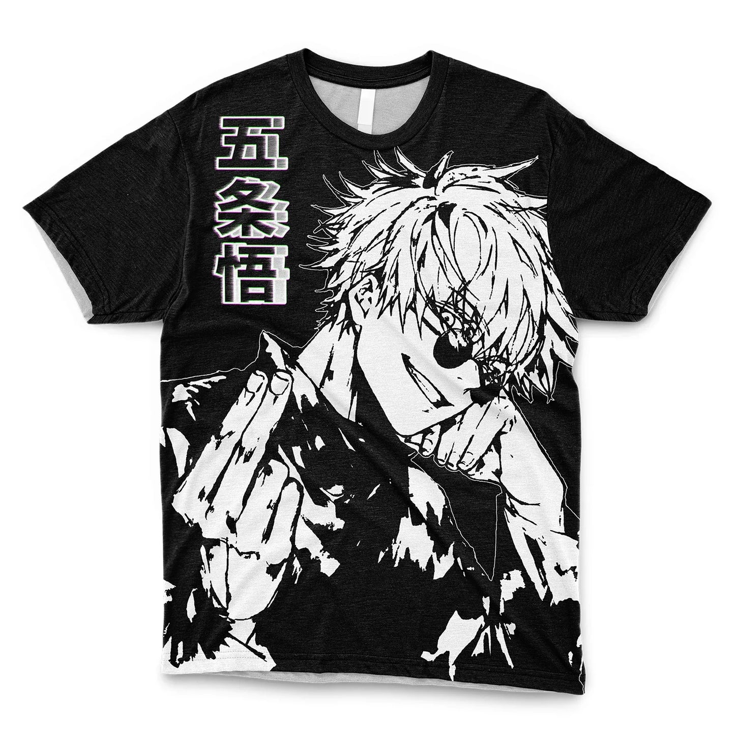 Japanese Anime Jujutsu Kaisen Gojo Satoru T Shirt Otaku Harajuku Style Casual Sports Tops Trendy Japan Cartoon Men's T-shirts