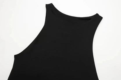 Women Fashion With Halter Neck Skinny Bodysuit Sexy Sleeveless Snap-button Female Playsuits Mujer