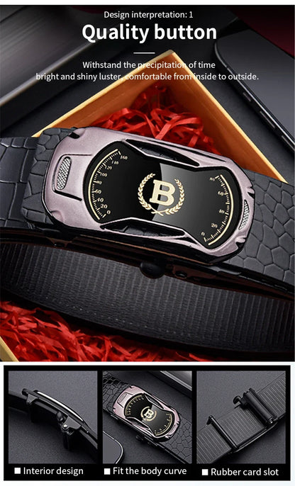New Product Belt MEN'S High Quality Toothless Automatic Buckle Casual Men Belt MEN'S Business Fashion Belt