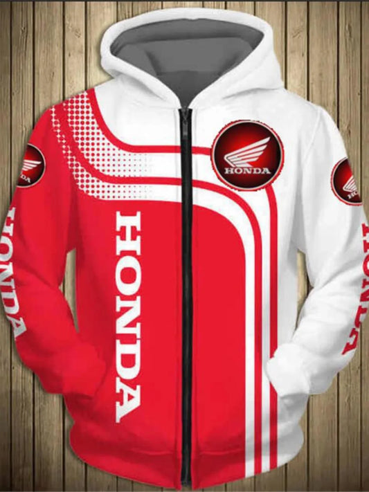 2026 New Spring and Autumn Hot Zipper cardigan Car Logo Regular Hoodie 3D Printed Casual European Street Loose Men's Hoodie