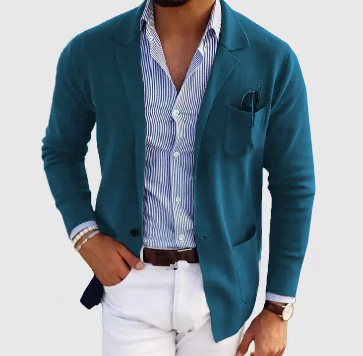 2026 New Men's Blazer Jackets Fashion Slim Fit Solid Single-breasted Suit Coats Business Casual Outerwear Wedding Suits for Men