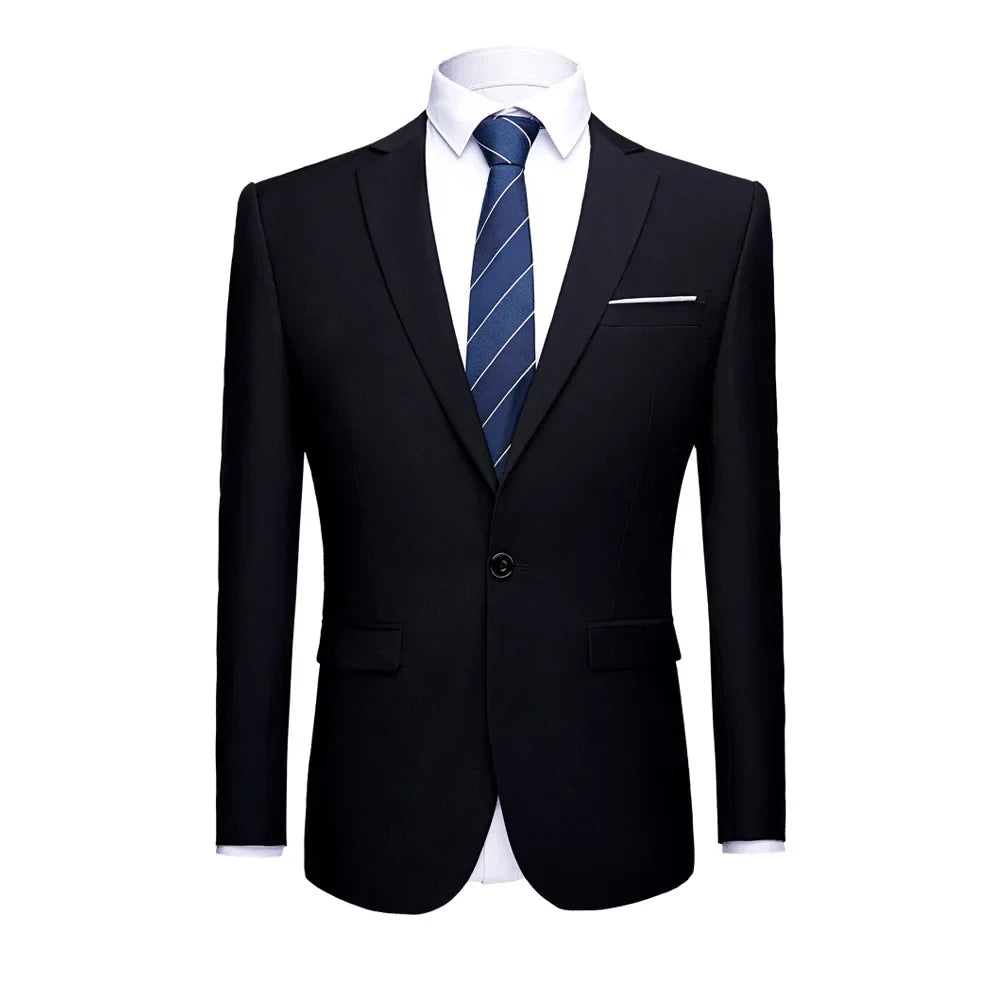 2026 Men's Green Suit Jacket, Single Button V-Neck Coats, Suitable for Wedding/Party/Business/Work/Interview Asian Size Blazer