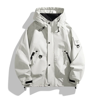 Men Women Waterproof Hiking Jacket Windproof Camping Windbreakers Oilproof Fishing Trekking Jacket Autumn Spring Sport Rain Coat