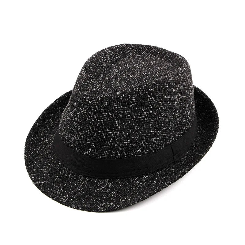 Spring Summer Wool Wedding Hat for Mid-Aged Men Couple Fashion Autumn Winter Party Plaid Luxury Design Jazz Hat Fedora Hat Women