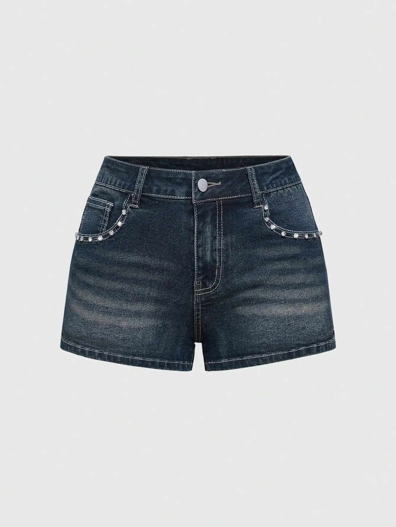 Summer Korean Sexy Low Waist Women Denim Short American Lady Y2K Elastic Slim Cotton Hot Jorts Female Embroidery Wrapping Jeans