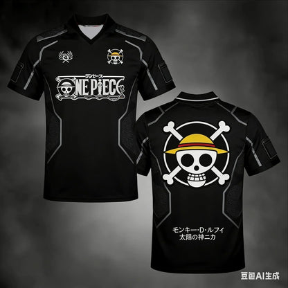 2026 New Bandai Japanese Anime One Piece Straw Hat Pirates Jolly Roger Football Jersey