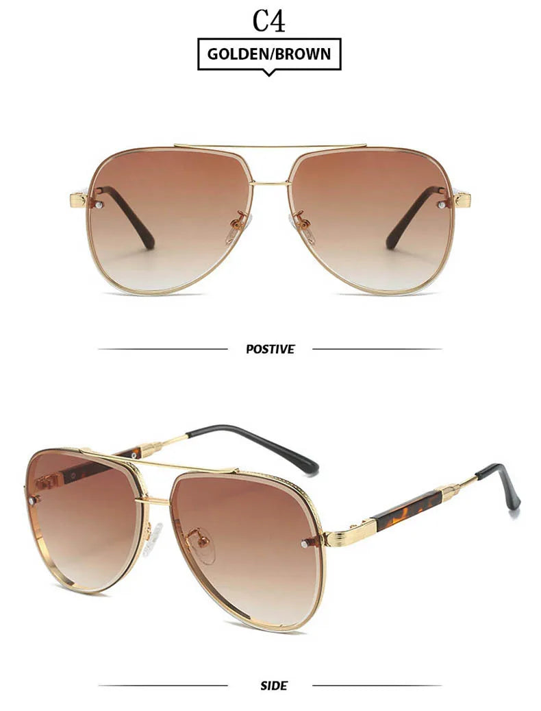 New In Sunglasses For Men Luxury Vintage Sunglasses Women Trendy Luxe Retro Oval Fashion Glasse Gafas De Sol Hombre Zonnebril