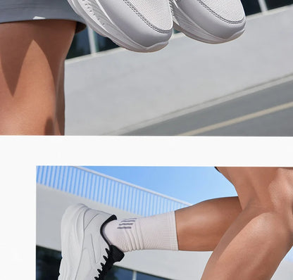 Men Running Shoes Soft Mesh Thick-soled Trendy Cushioning Durable Breathable Jogging Stable Male Sneaker 672532237