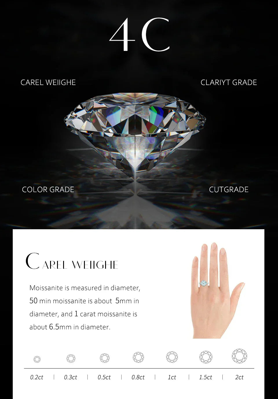 Luxury S925 Sterling Silver Moissanite Stud Earrings for Women Man Wedding Engagement Party Gift Exquisite Jewelry Sets