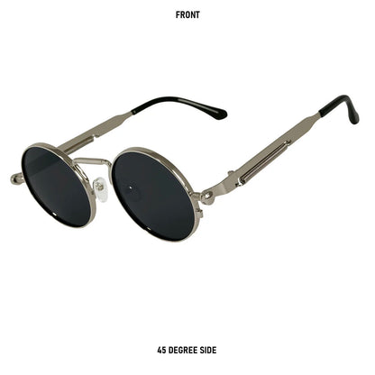 Round Steampunk Sunglasses Men UV400 Protection Punk Fashion Glasses Vintage Luxury Dropshipping Gafas De Sol Lunette De Soleil