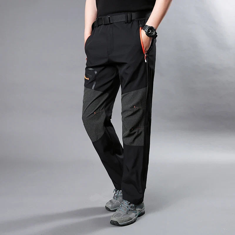 Free Belt Outdoor Cargo Pants Men Hiking Camping Quick Dry Pant Waterproof Elastic Spring Summer Climbing Trekking Trousers