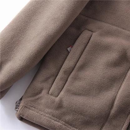 Thickened Double - Sided Polar Fleece Jacket for Men | Autumn/Winter Warm Casual Loose Fit Big Size Coat