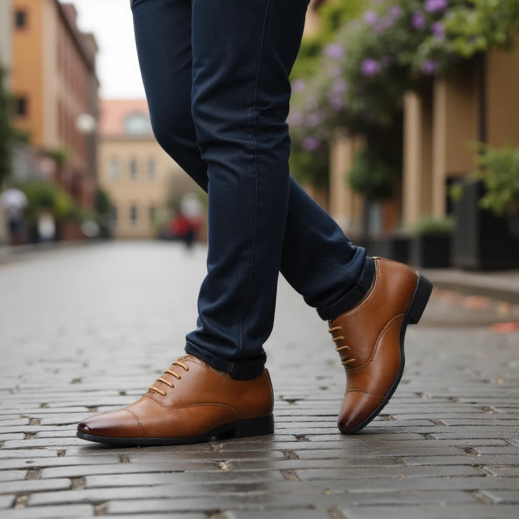Comfortable dress shoes men, fashionable Oxford gentlemen's social men's shoe