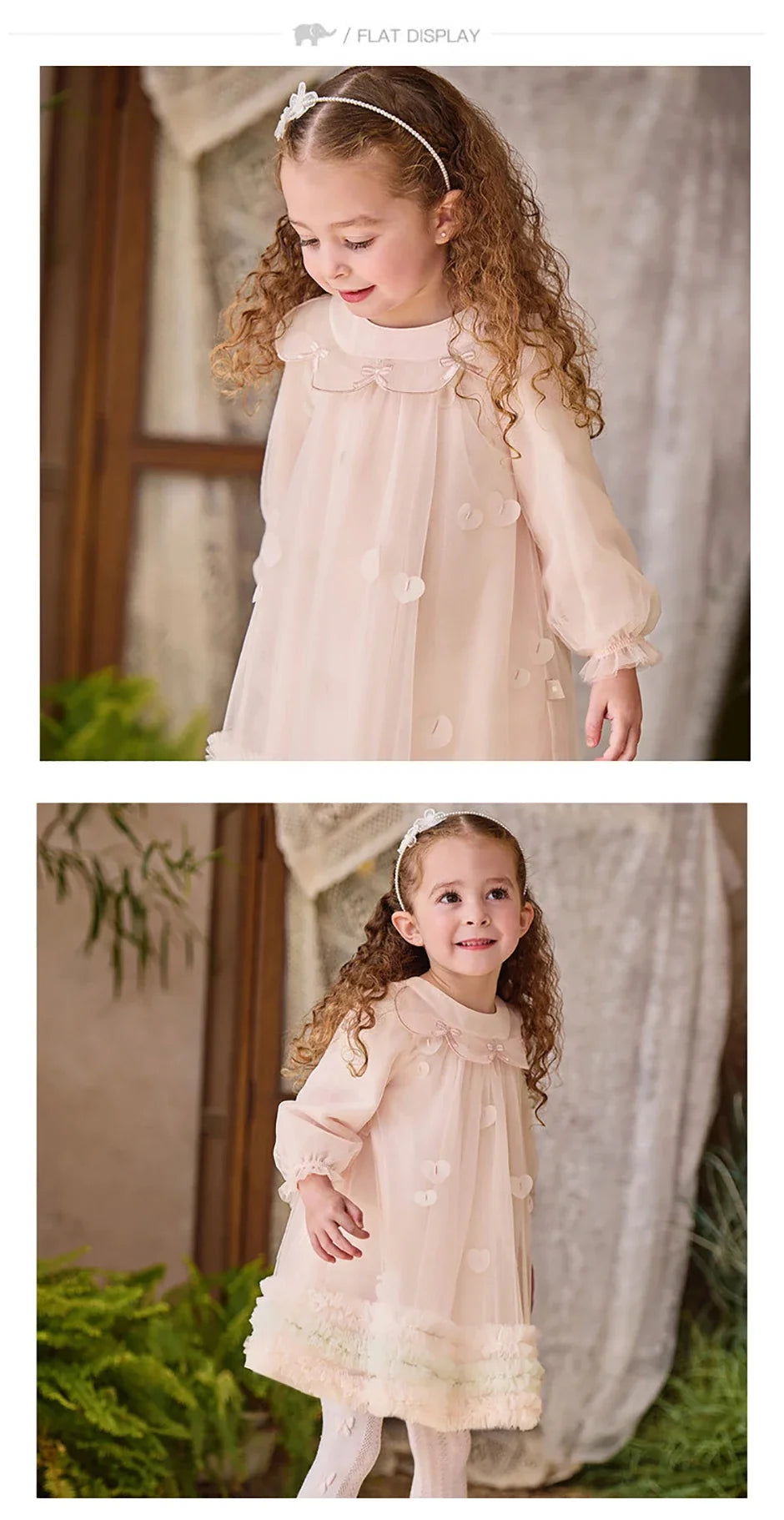 Children Princess Mesh Dress Girls Clothes Autumn Spring Long Sleeve Kids Elegant Dress Sweet Outdoor Party DB1261889