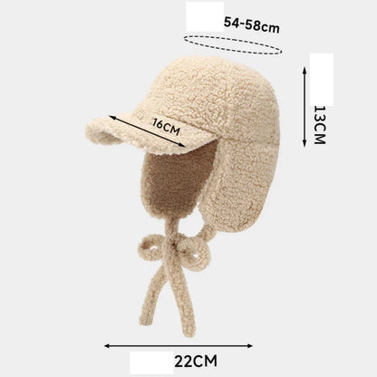 New Thick Warm Bomber Hat Berber Fleece Snow Ski Baseball Earflap Cap Men Women Autumn Winter Hat Male Female Russian Hat