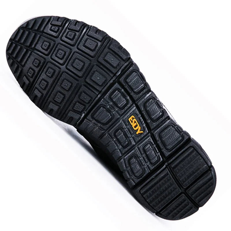 Men Ankle Work Boots Combat Shoes Super Light Tactics Boots Desert Shoes Breathable Boots Black High Top Men's Shoes