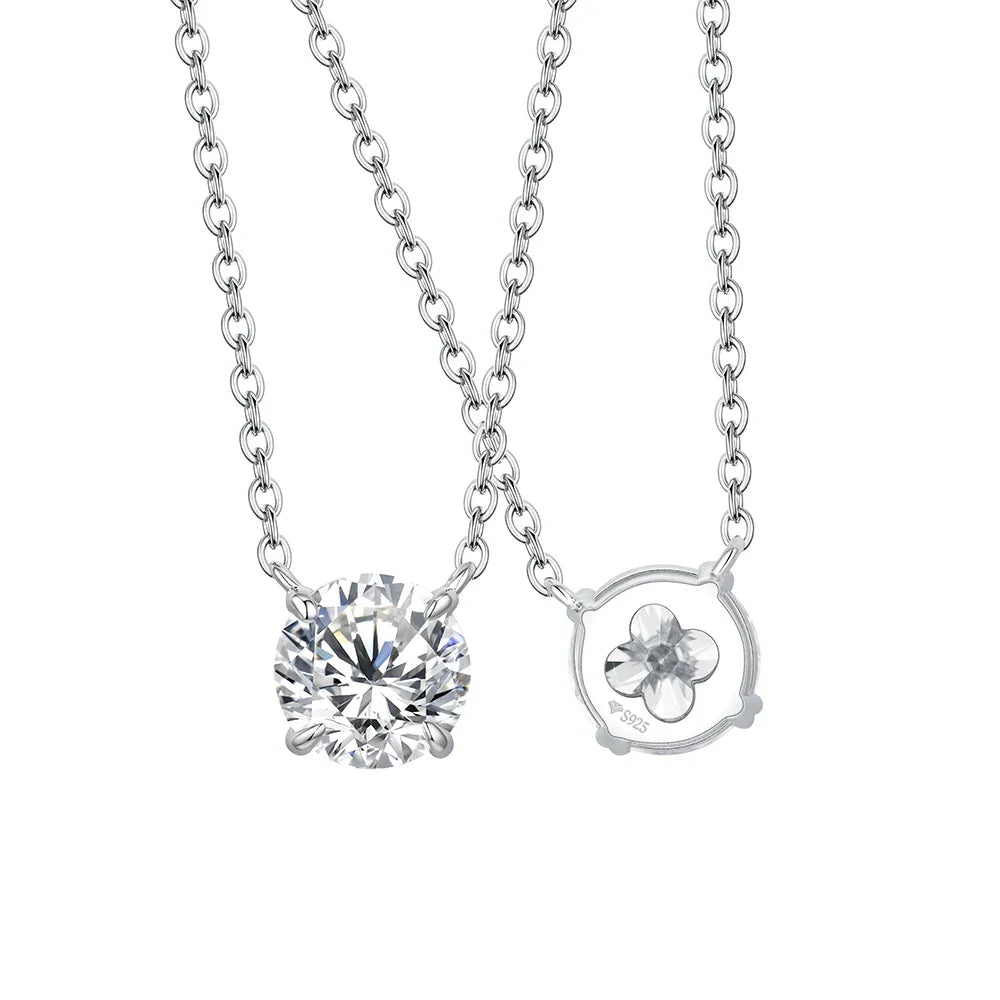 Necklace For Woman Pendant Moissanite Diamond 6.5mm 1CT 925 Silver Necklace For Women Chains Party Bridal Fine Jewelry