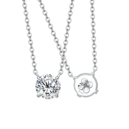 Necklace For Woman Pendant Moissanite Diamond 6.5mm 1CT 925 Silver Necklace For Women Chains Party Bridal Fine Jewelry