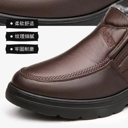 Boots men's snow outdoor  shoes men's winter boots hiking ankle boots waterproof  shoes work  2025