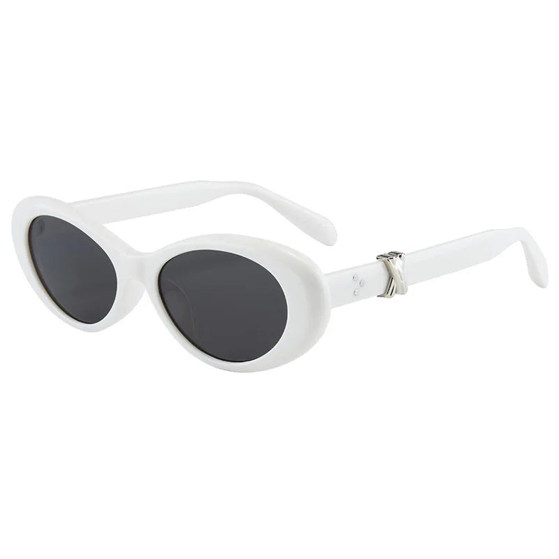 Vintage Oval Sunglasses NEW Women Luxury Brand Designer Small Oval Sun Glasses Retro Fashion Shades Men Eyegalsses Gafas De Sol